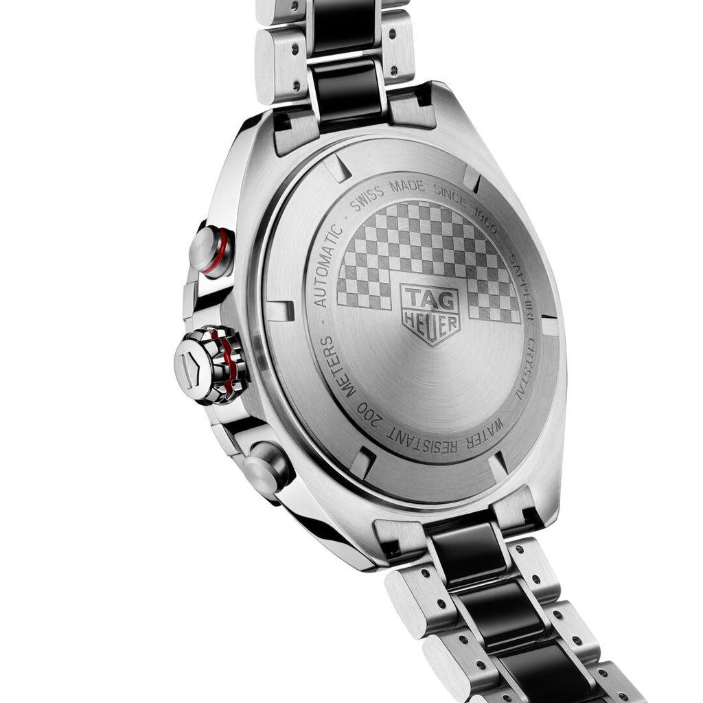 TGHR Formula 1 Men's Calibre 16 Chronograph Anthracite Dial Watch with Ceramic Bezel