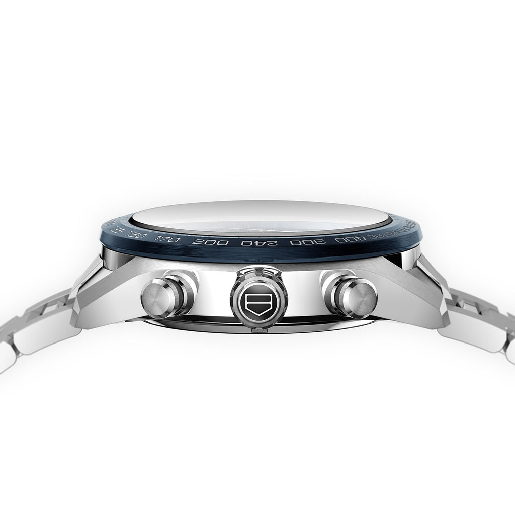TGHR Carrera Men's Automatic Sports Chronograph 44mm Blue Dial Watch