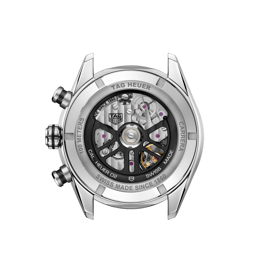 TGHR Men's Carrera Automatic Chronograph Blue Dial Watch