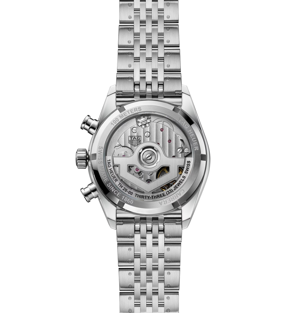 TGHR Carrera Chronograph Watch with Blue Dial