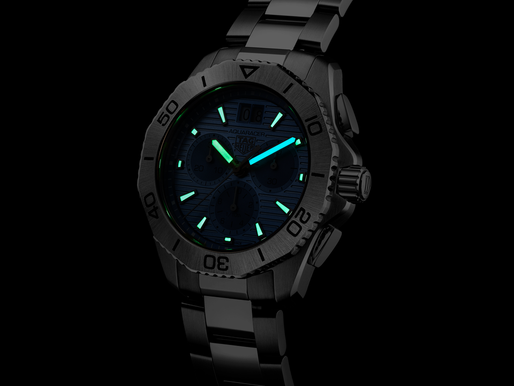 TGHR Aquaracer Professional 200 Date Watch with Light Blue Dial