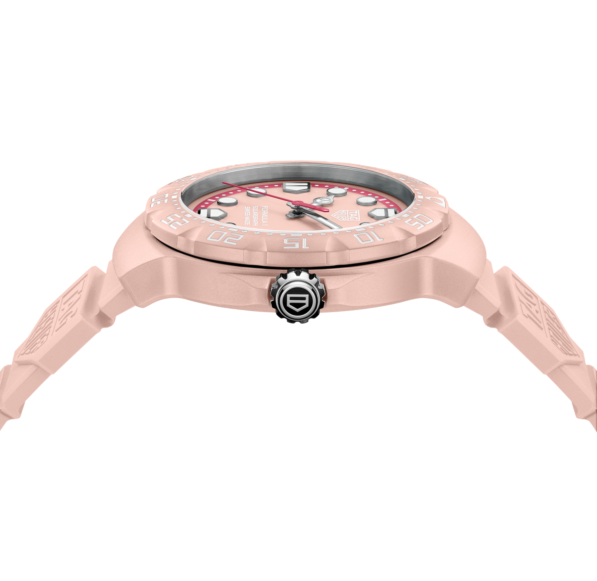 TGHR Formula 1 Solargraph Watch with Light Pink Dial, Limited Edition