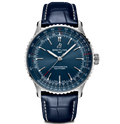 BRT Navitimer Automatic 41 Watch with Navy Leather Strap