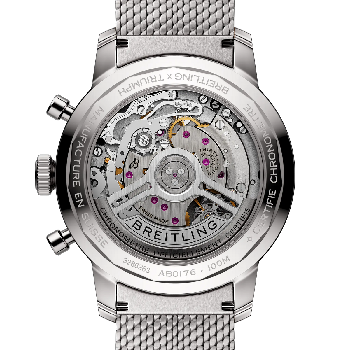 BRT Top Time B01 Triumph 41 Watch with Stainless Steel Bracelet