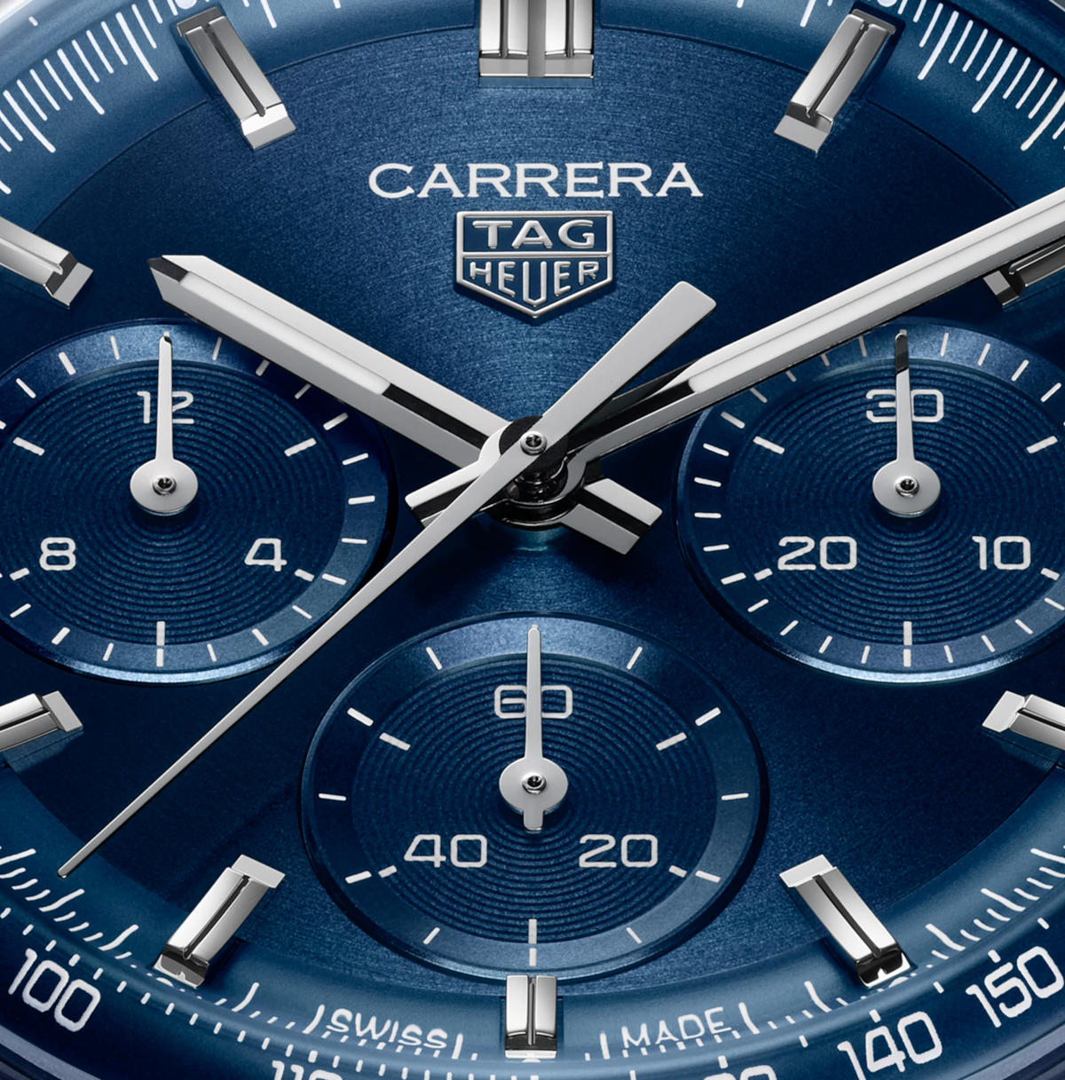 TGHR Carrera Chronograph Watch with Blue Dial