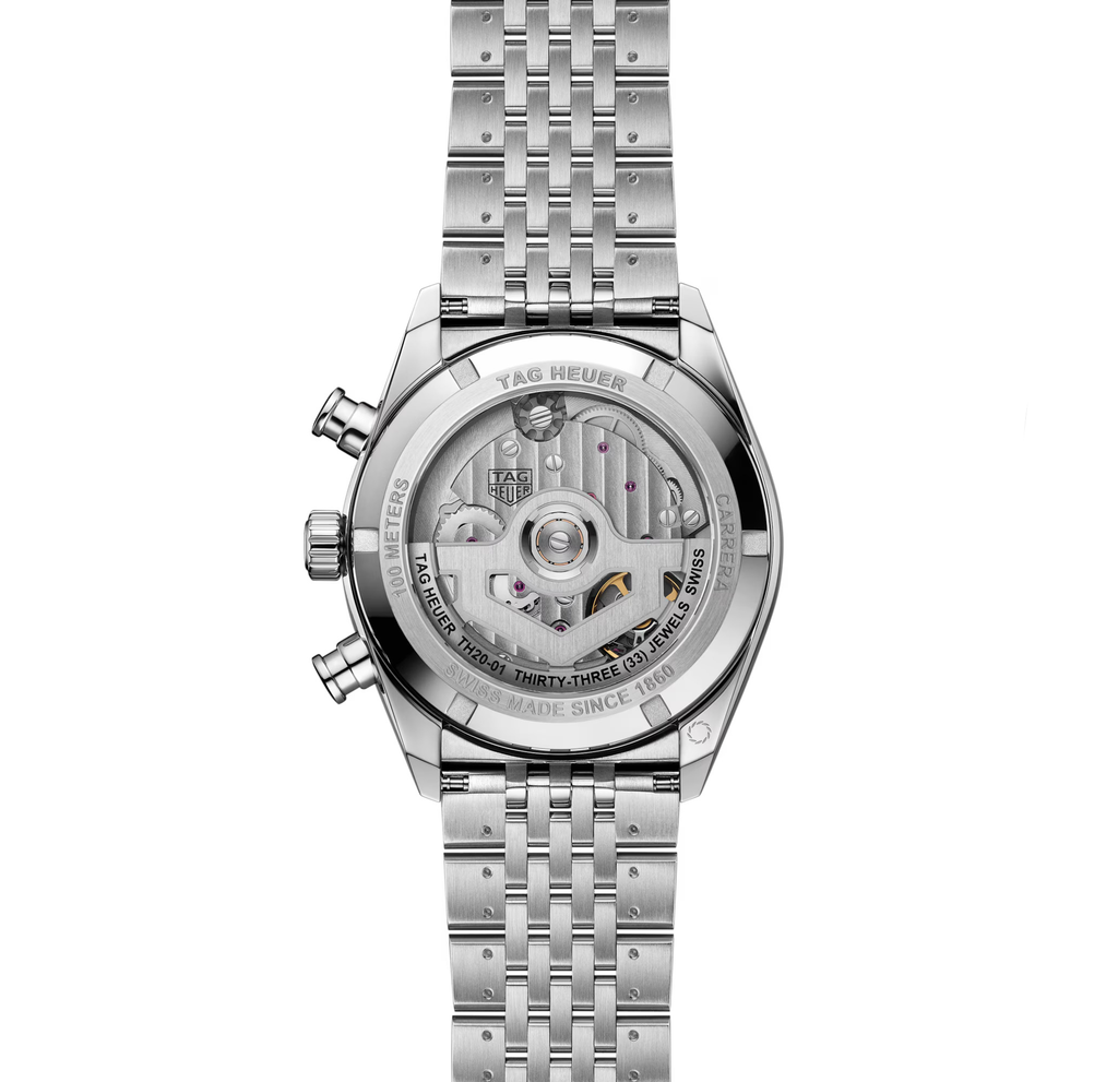 TGHR Carrera Chronograph Watch with Green Dial