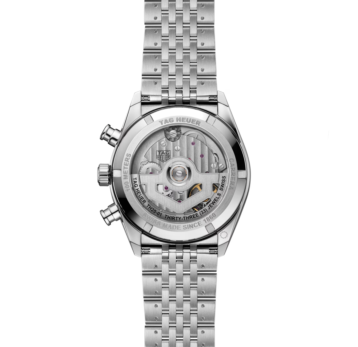 TGHR Carrera Chronograph Watch with Green Dial