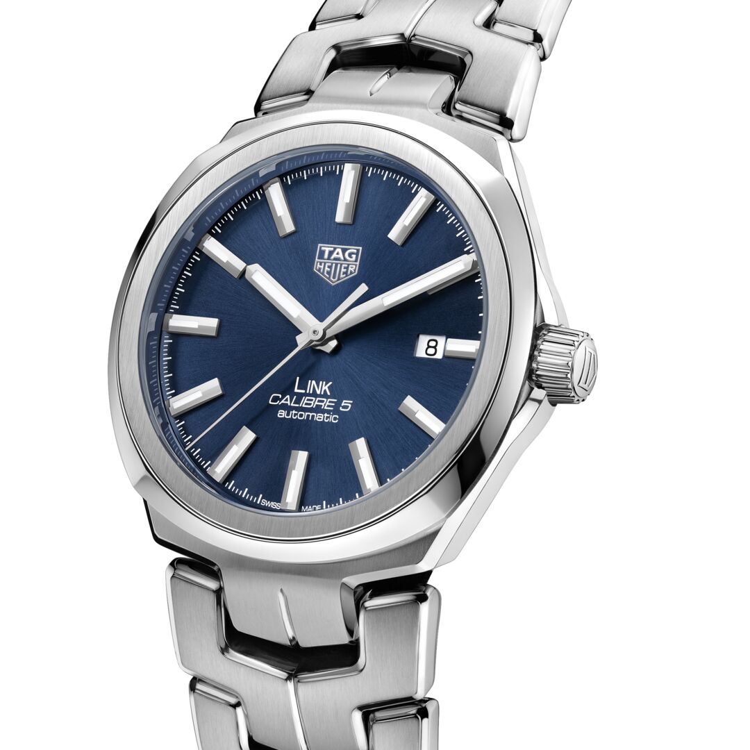 TGHR Link Men's Calibre 5 Date Automatic Blue Sunray Dial Watch