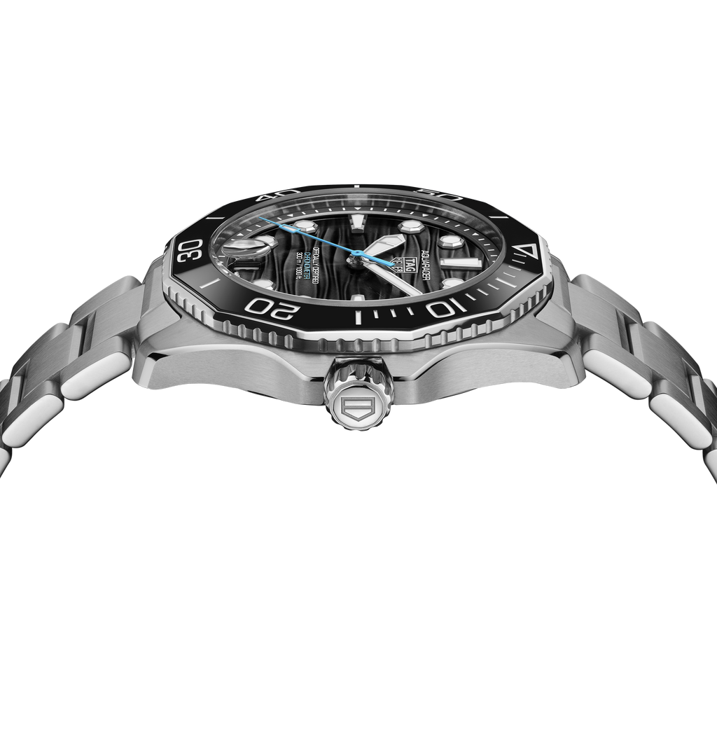 TGHR Aquaracer Professional 300 Date Watch with Black Dial