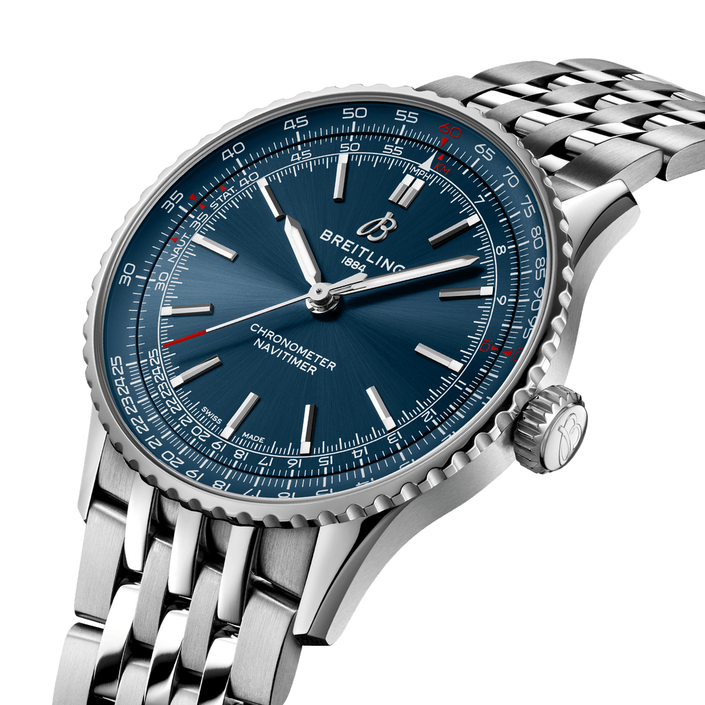 BRT Navitimer Automatic 41 Watch with Blue Dial