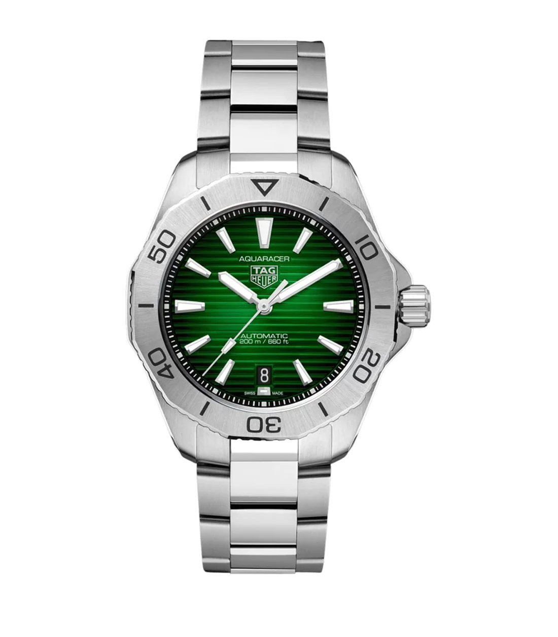 TGHR Aquaracer Professional 200 Watch with a Deep Green Dial